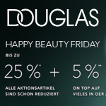 Happy Beauty Friday – Bis zu 25% bei Douglas + 5% in der App