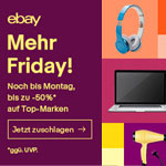 Weniger Black. Mehr Friday. Bis zu 50% Rabatt auf Top Marken bei ebay