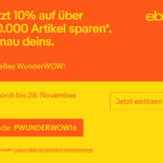 Das eBay WunderWOW zum Black Friday – Jetzt bis zu 15% auf 100.000 Artikel sparen*