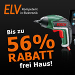 Bis zu 56% Rabatt auf ausgewählte Elektronikartikel im Online-Shop von ELV