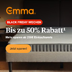Emma Black Friday Wochen – Sparen mit bis zu 50% Rabatt