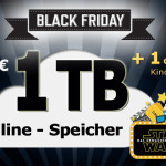 Rabattierte 1.000 GByte Online-Festplatte & GRATIS Kinoticket on top beim Black Friday von EUserv!