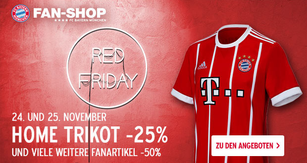 FC Bayern Fanshop Red Friday 2017