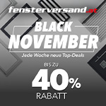 Bis zu 40% Rabatt im Black November bei fensterversand.at