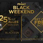 Happy Black Weekend! – Sicher dir jetzt 25% Rabatt auf alle ESN Top-Produkte bei Fitmart