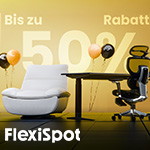Black Friday Mega Sale bei Flexispot mit bis zu 50% Rabatt