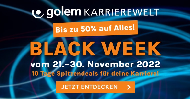 Golem Karrierewelt Black Friday 2022