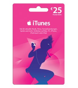 25 Euro Apple iTunes Karte für 20 Euro