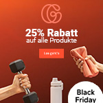 Mehr Power zum Black Friday – 25% Rabatt bei Gymondo!