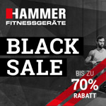 Black Sale bei Hammer – Sicher dir dein neues Fitnessgerät mit bis zu 70% Rabatt