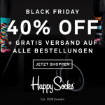 Trendige Socken von HappySocks um 40% reduziert