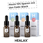 Nur für kurze Zeit: Premium CBD Öle aus Deutschland von Healax 15% günstiger