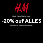 Black Friday Wochenende bei H&M – Spare jetzt 20% auf alles.