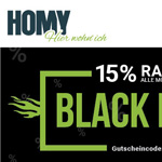 15% Rabatt auf alle Möbel und Accessoires im Shop von Homy!