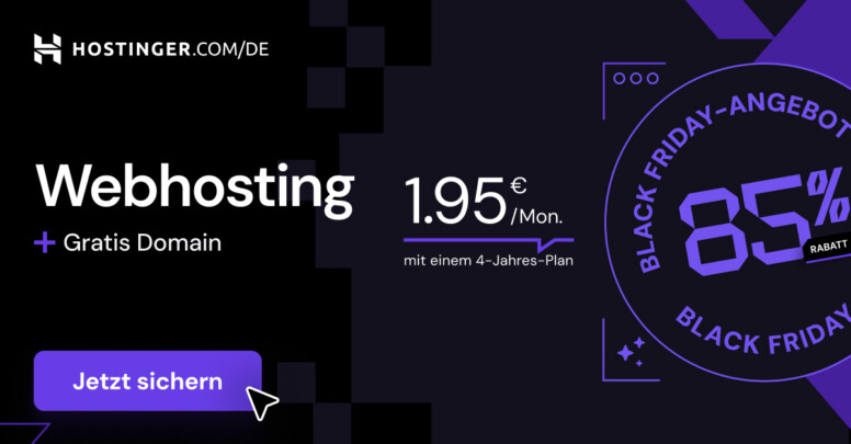 Hostinger Black Friday 2025