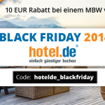 10 Euro Rabatt bei einem Mindestbestellwert von 100 Euro auf hotel.de!