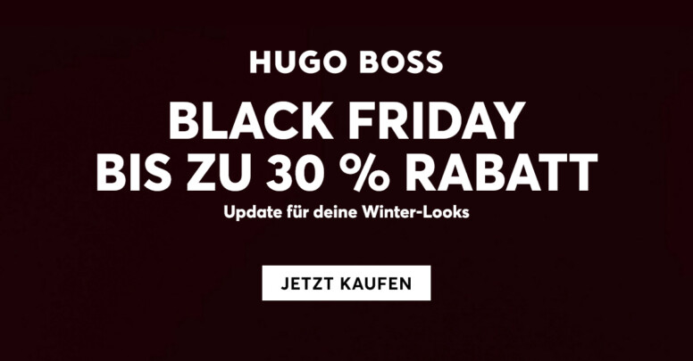 Hugo Boss Black Friday 2025