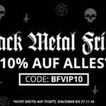 Ob Merchandise oder Streetwear, zum Black Metal Friday gibt es 10% Rabatt auf alles bei Impericon