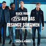 Black Friday bei Jack & Jones: Spare 25% auf das komplette Sortiment