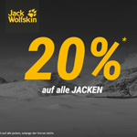 Jack Wolfskin Black Weekend: 20% Rabatt auf alle Jacken außer FLEECE