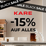 Black Sale bei KARE – nur für kurze Zeit 15% auf Alles!