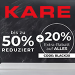 Black Sale bei KARE – 20% Extra auf Alles für KARE Friends!