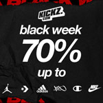 BLACKWEEK bei KICKZ – bis zu 70% auf Jordan, Champion, Nike, Adidas und mehr!