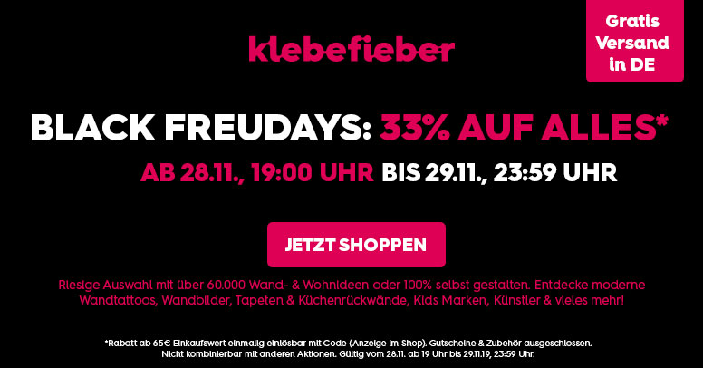 Klebefieber Black Friday 2019