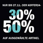 Super Sale bei Koffer24! 30% Zusatz-Rabatt auf ausgewählte Artikel!