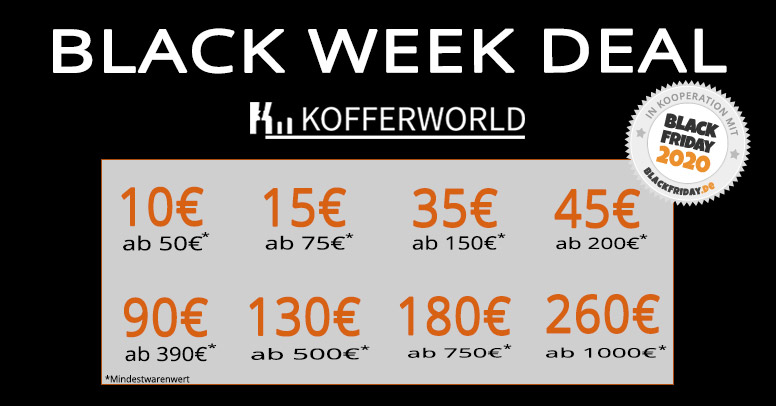 Kofferworld Black Friday 2020