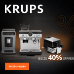 Krups Black Week: Bis zu 40% auf Kaffeevollautomaten uvm.