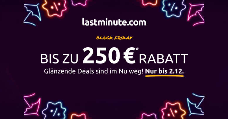 lastminute.de Black Friday 2025
