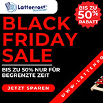 Black Friday bei Lattenrost Discounter.de: Bis zu 50% Rabatt