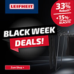 Spare jetzt bis zu 33% mit den Leifheit Black Week Deals!