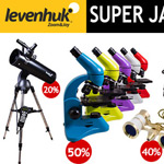 Spare jetzt bis zu 50% auf deine Bestellung von optischen Geräten bei Levenhuk!