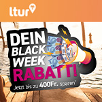 ltur Black Week: Bis zu 400 CHF Urlaubsrabatt sichern