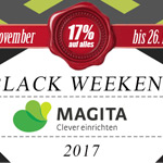 Black Weekend bei Magita – 17% Rabatt auf alles!