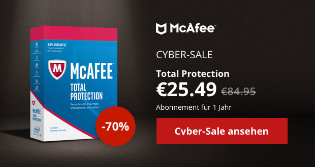 McAfee Cyber Sale 2017