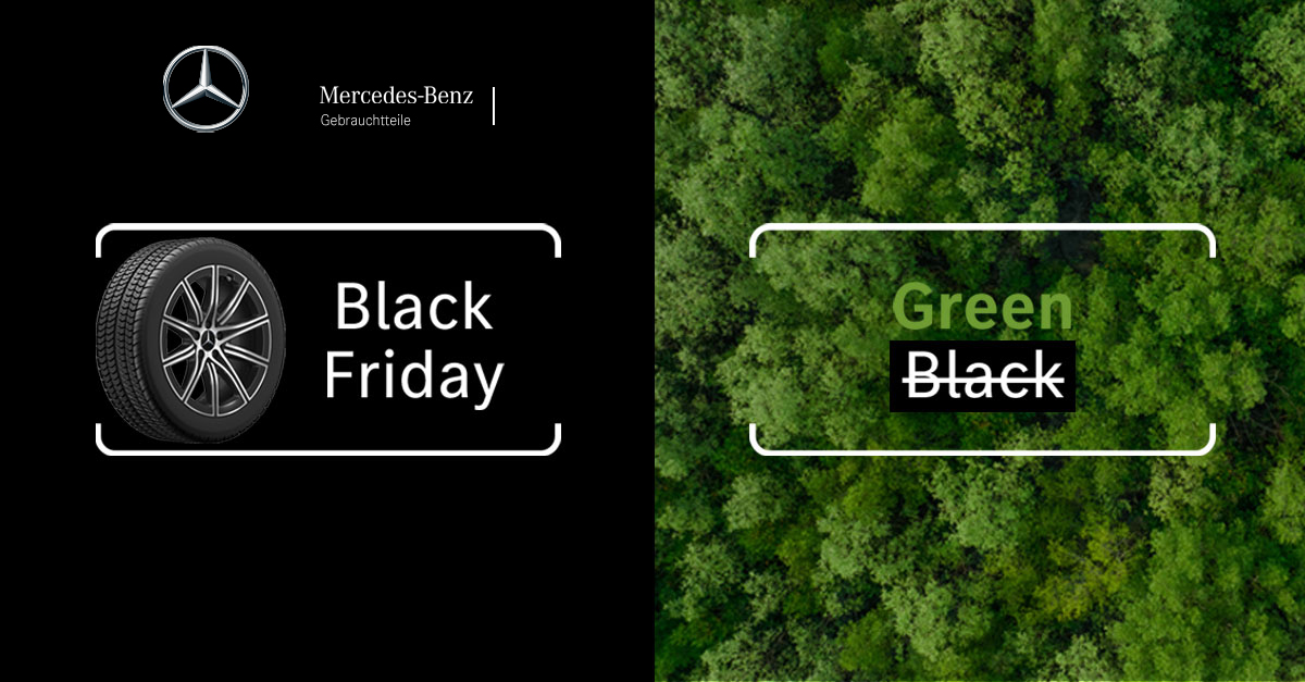 Black Friday bei Mercedes-Benz Gebrauchtteile Center: 20% sparen