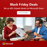 Microsoft Black Friday Deals – Bis zu 60% Rabatt direkt im Store!