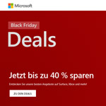 Black Friday im Microsoft Store – Jetzt zugreifen und bis zu 40% sparen