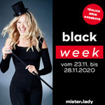 Spare 20% auf täglich wechselnde Sortimente bei der mister*lady Black Week!