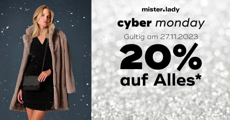 Mister*Lady Cyber Monday 2023