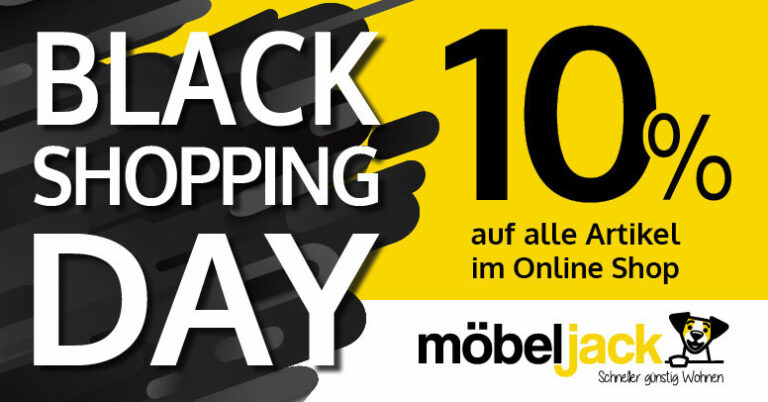Black Shopping Day bei Möbel Jack mit 10 auf alles