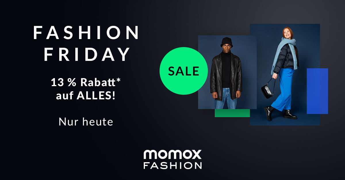 Nur heute momox Fashion Friday mit 13 Rabatt auf alles! BlackFriday.de