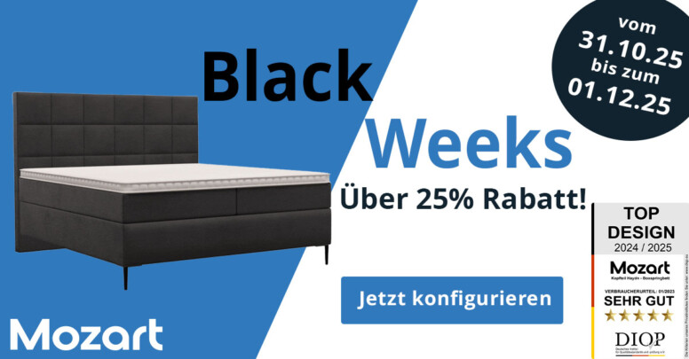 Mozart Bett Black Friday 2025