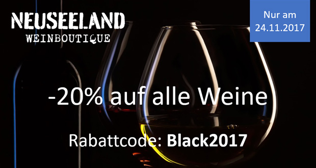 Neuseeland Weinboutique Black Friday 2017