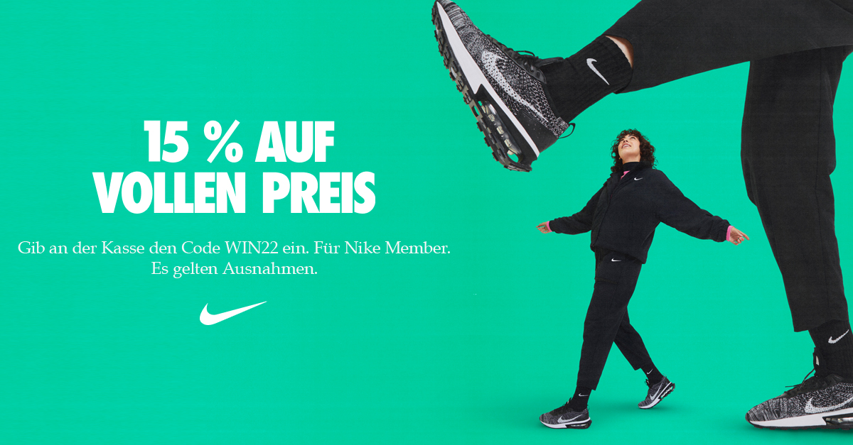NIKE Cyber Sale 15 Rabatt auf ausgewählte Produkte Nur für Nike
