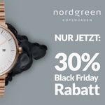 Black Friday Sale bei Nordgreen: Nachhaltige Uhren für Damen und Herren nur heute 30% reduziert