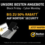 50% Rabatt beim Kauf eines Produkts aus der Norton Security Reihe